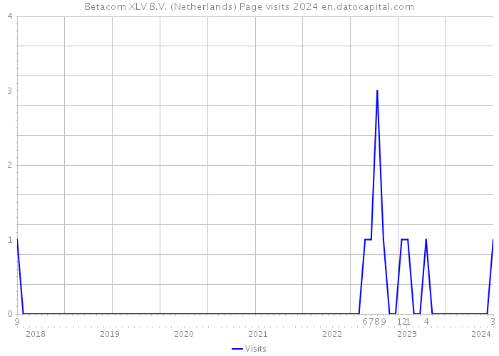 Betacom XLV B.V. (Netherlands) Page visits 2024 