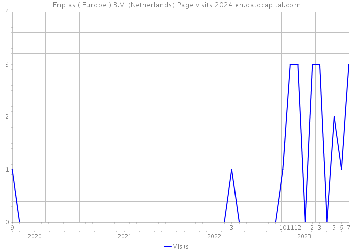 Enplas ( Europe ) B.V. (Netherlands) Page visits 2024 
