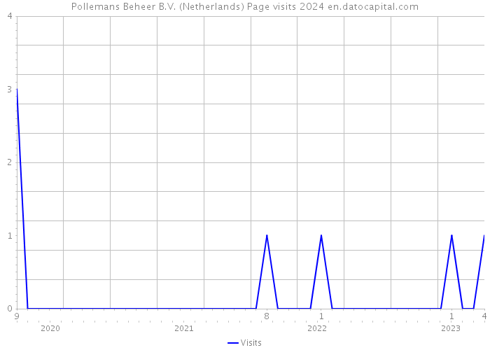 Pollemans Beheer B.V. (Netherlands) Page visits 2024 