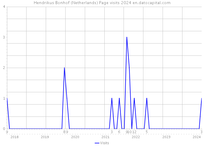 Hendrikus Bonhof (Netherlands) Page visits 2024 