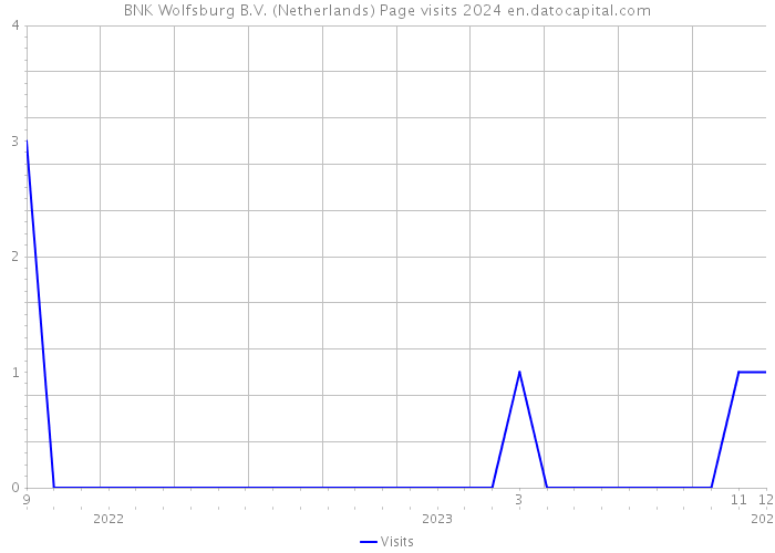 BNK Wolfsburg B.V. (Netherlands) Page visits 2024 