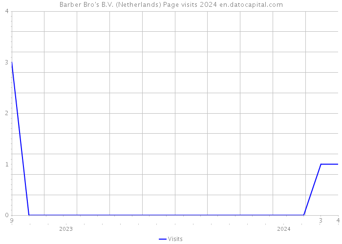 Barber Bro's B.V. (Netherlands) Page visits 2024 