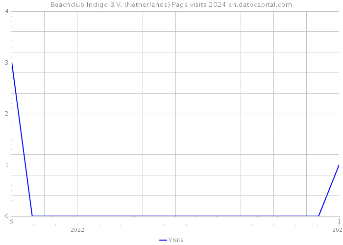 Beachclub Indigo B.V. (Netherlands) Page visits 2024 