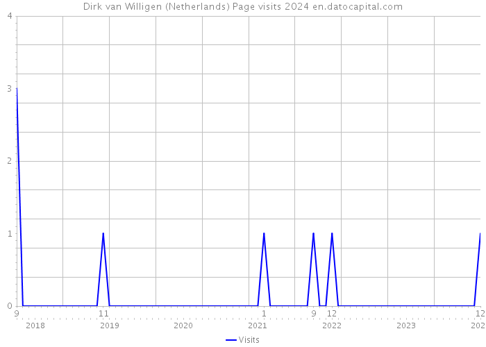Dirk van Willigen (Netherlands) Page visits 2024 