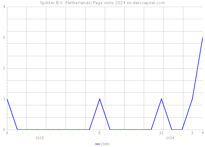 Spikker B.V. (Netherlands) Page visits 2024 