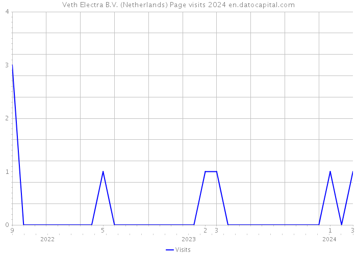Veth Electra B.V. (Netherlands) Page visits 2024 