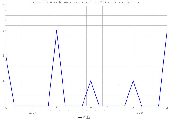 Fabrizio Farina (Netherlands) Page visits 2024 