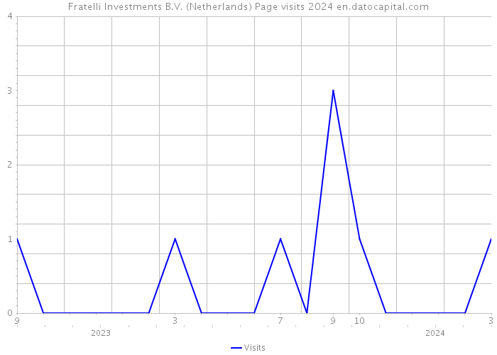 Fratelli Investments B.V. (Netherlands) Page visits 2024 
