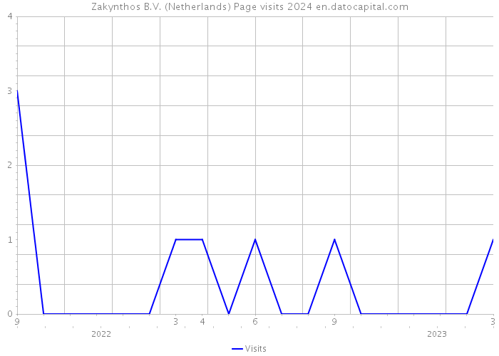 Zakynthos B.V. (Netherlands) Page visits 2024 