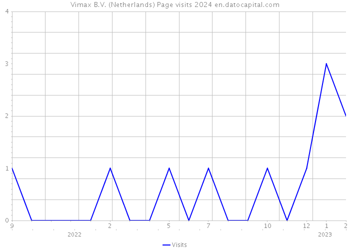 Vimax B.V. (Netherlands) Page visits 2024 