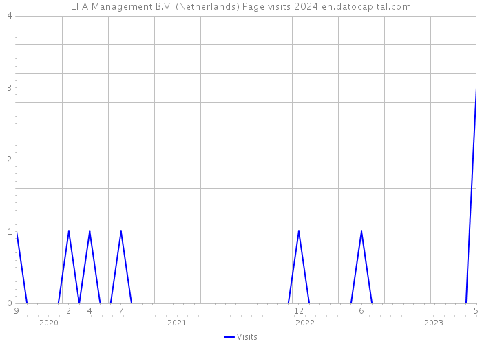 EFA Management B.V. (Netherlands) Page visits 2024 