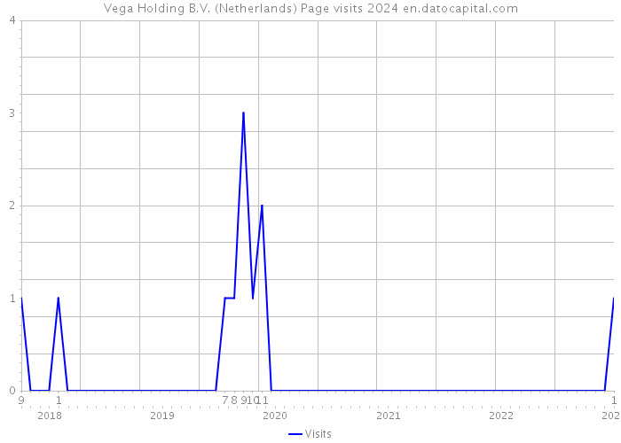 Vega Holding B.V. (Netherlands) Page visits 2024 
