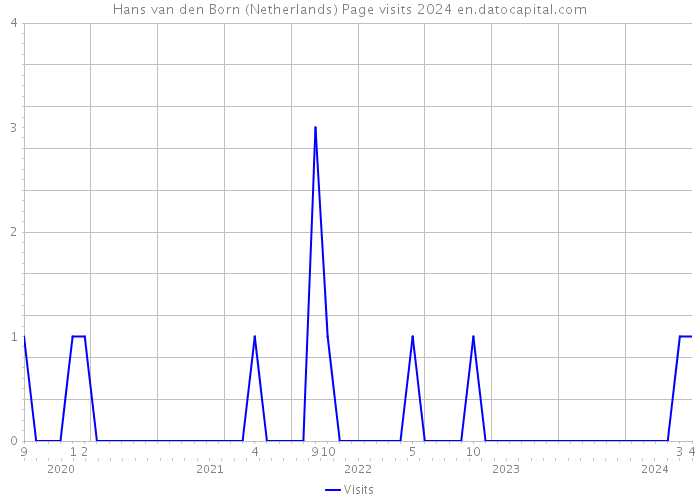 Hans van den Born (Netherlands) Page visits 2024 