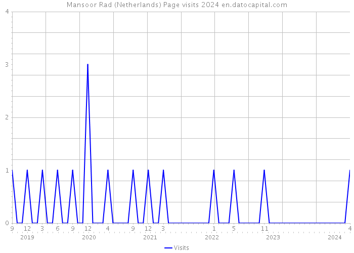 Mansoor Rad (Netherlands) Page visits 2024 