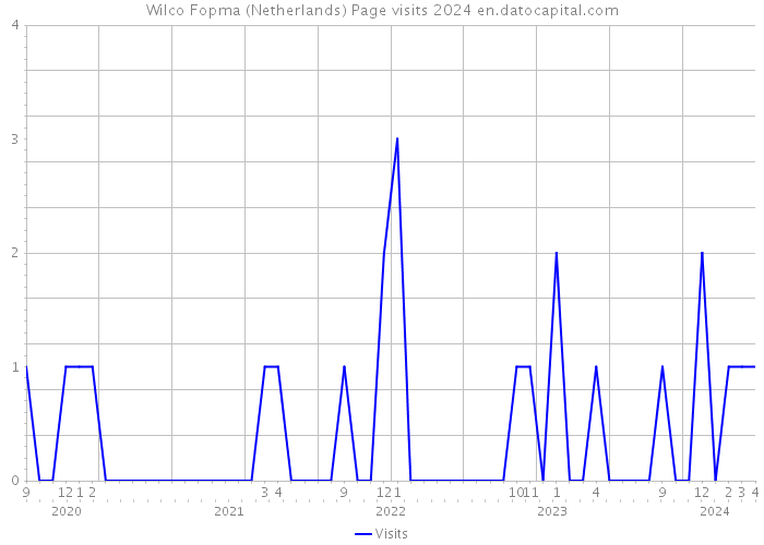 Wilco Fopma (Netherlands) Page visits 2024 
