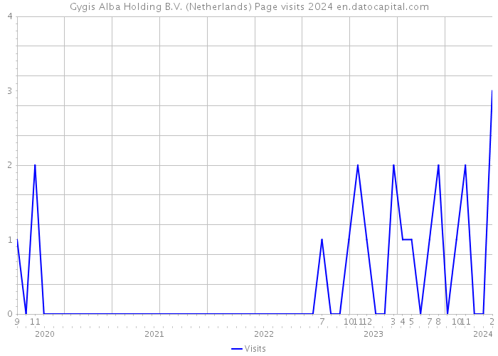 Gygis Alba Holding B.V. (Netherlands) Page visits 2024 