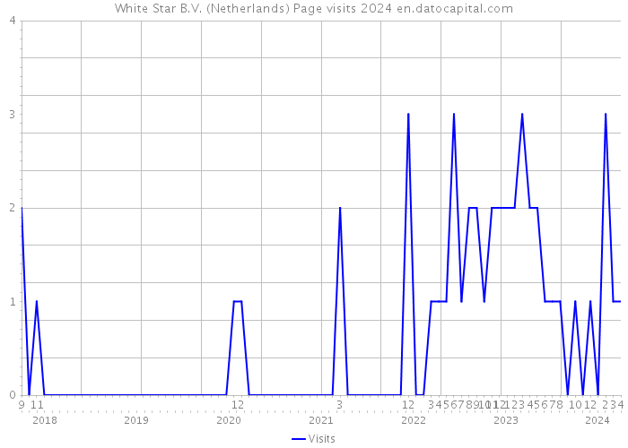 White Star B.V. (Netherlands) Page visits 2024 