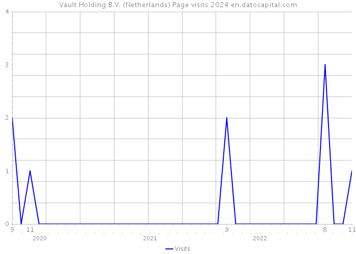 Vault Holding B.V. (Netherlands) Page visits 2024 