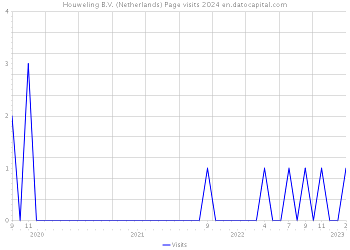 Houweling B.V. (Netherlands) Page visits 2024 