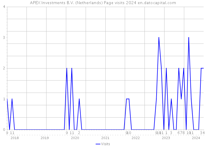 APEX Investments B.V. (Netherlands) Page visits 2024 