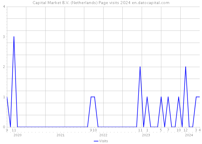 Capital Market B.V. (Netherlands) Page visits 2024 