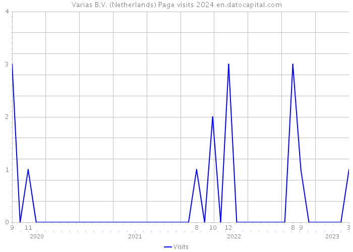 Varias B.V. (Netherlands) Page visits 2024 