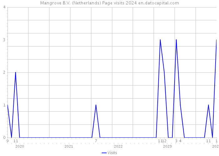 Mangrove B.V. (Netherlands) Page visits 2024 