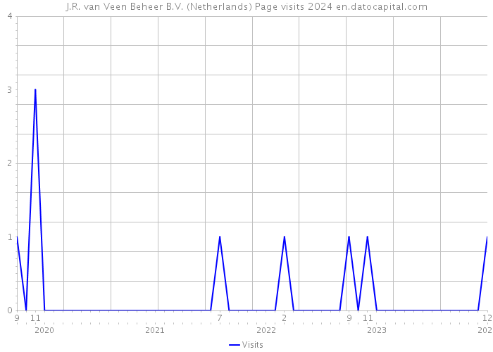 J.R. van Veen Beheer B.V. (Netherlands) Page visits 2024 