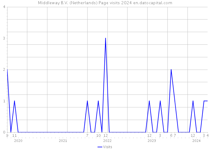 Middleway B.V. (Netherlands) Page visits 2024 