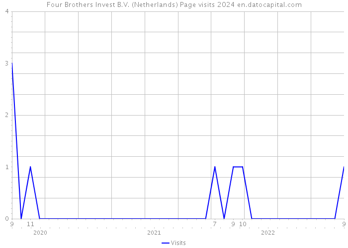 Four Brothers Invest B.V. (Netherlands) Page visits 2024 