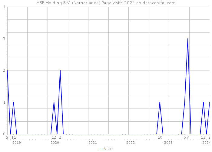 ABB Holding B.V. (Netherlands) Page visits 2024 