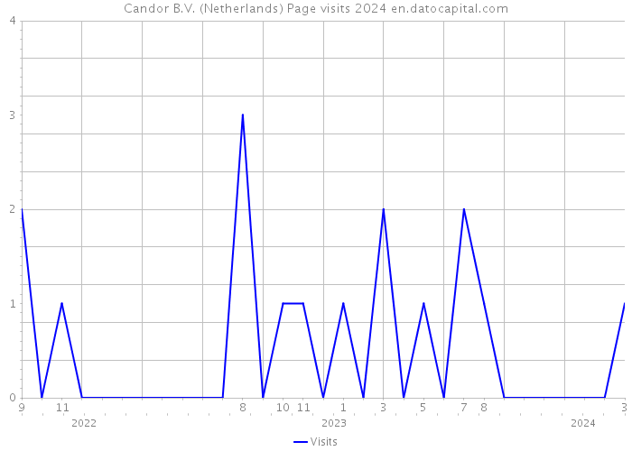 Candor B.V. (Netherlands) Page visits 2024 