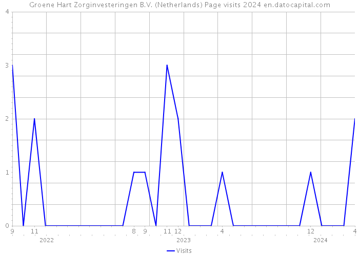 Groene Hart Zorginvesteringen B.V. (Netherlands) Page visits 2024 