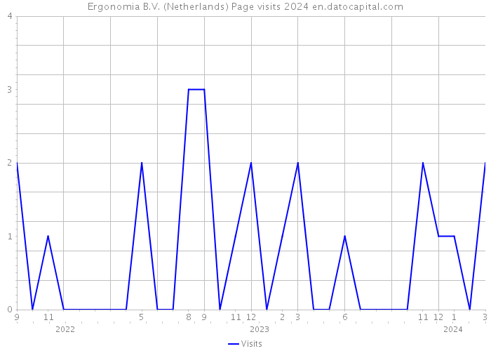 Ergonomia B.V. (Netherlands) Page visits 2024 