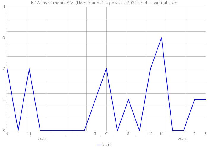 FDW Investments B.V. (Netherlands) Page visits 2024 