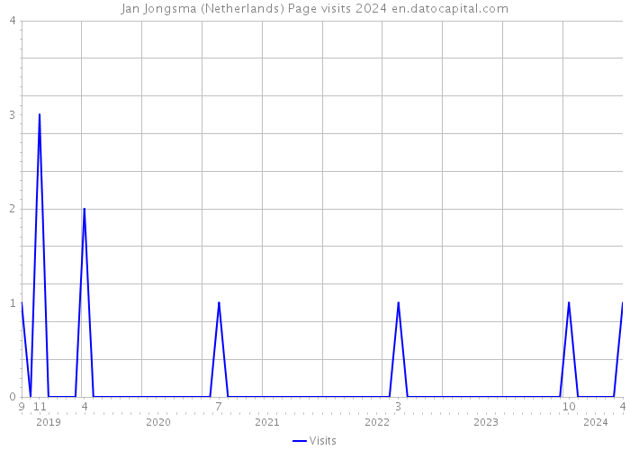 Jan Jongsma (Netherlands) Page visits 2024 