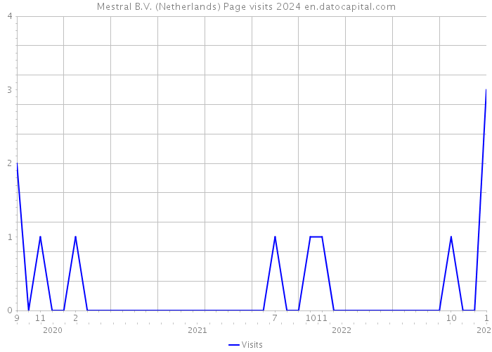 Mestral B.V. (Netherlands) Page visits 2024 