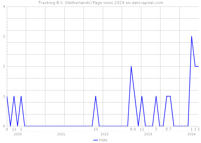 Tracking B.V. (Netherlands) Page visits 2024 