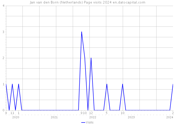 Jan van den Born (Netherlands) Page visits 2024 
