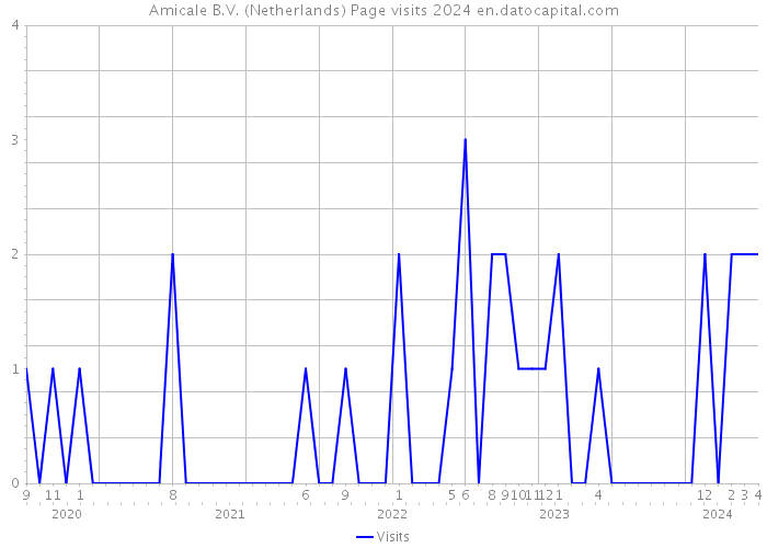 Amicale B.V. (Netherlands) Page visits 2024 