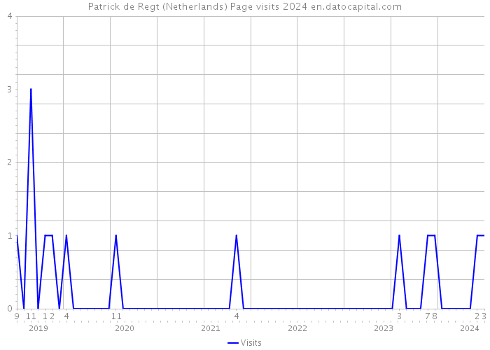 Patrick de Regt (Netherlands) Page visits 2024 