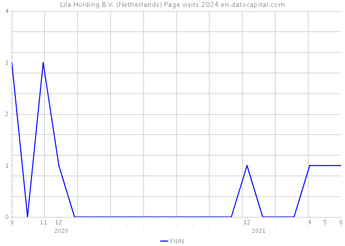 Lila Holding B.V. (Netherlands) Page visits 2024 