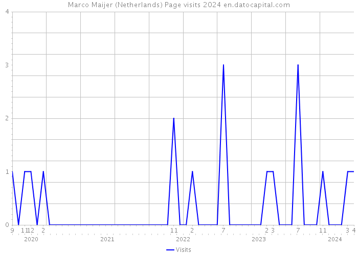 Marco Maijer (Netherlands) Page visits 2024 