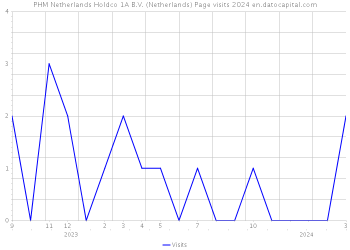 PHM Netherlands Holdco 1A B.V. (Netherlands) Page visits 2024 