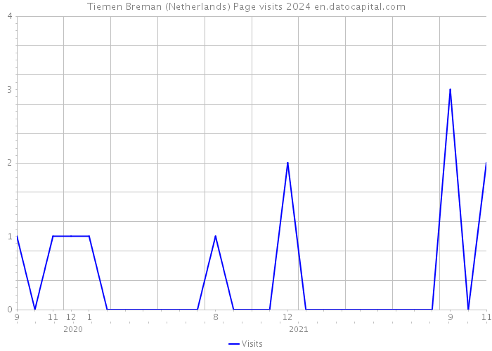 Tiemen Breman (Netherlands) Page visits 2024 