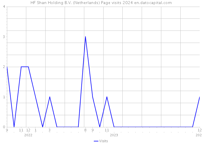 HF Shan Holding B.V. (Netherlands) Page visits 2024 