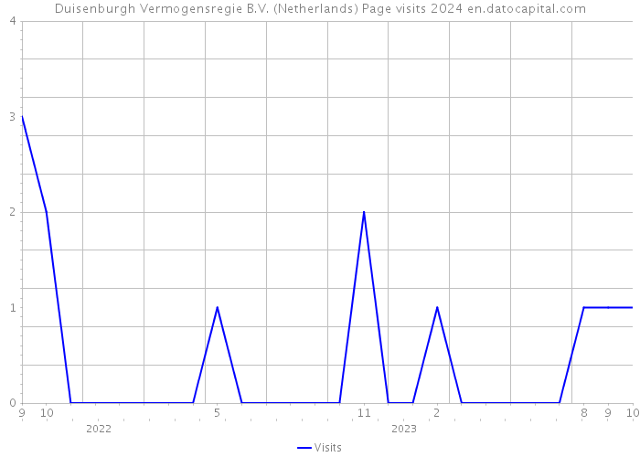 Duisenburgh Vermogensregie B.V. (Netherlands) Page visits 2024 