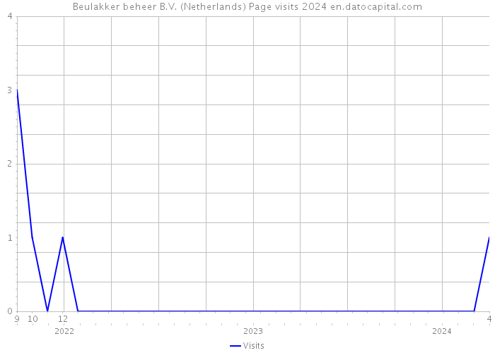 Beulakker beheer B.V. (Netherlands) Page visits 2024 