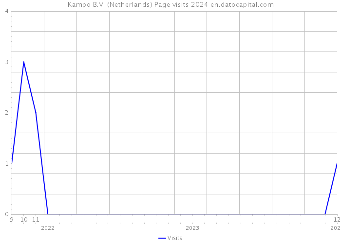 Kampo B.V. (Netherlands) Page visits 2024 