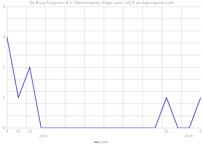 De Brug Projecten B.V. (Netherlands) Page visits 2024 